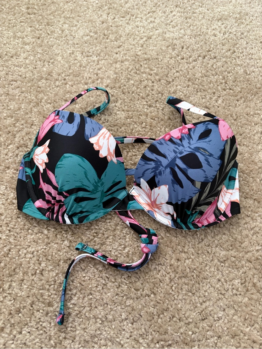 Hollister Floral Push-Up Bikini Top